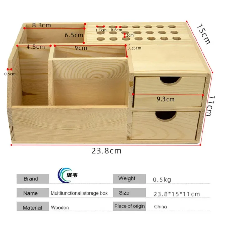 ORGANIZADOR HERRAMIENTAS MULTIFUNCIONAL MADERA LUOWEI - Imagen 2